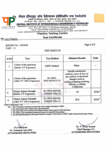 Cipet Certificate